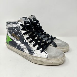 Golden Goose Slide Men Sneakers Printed Leather